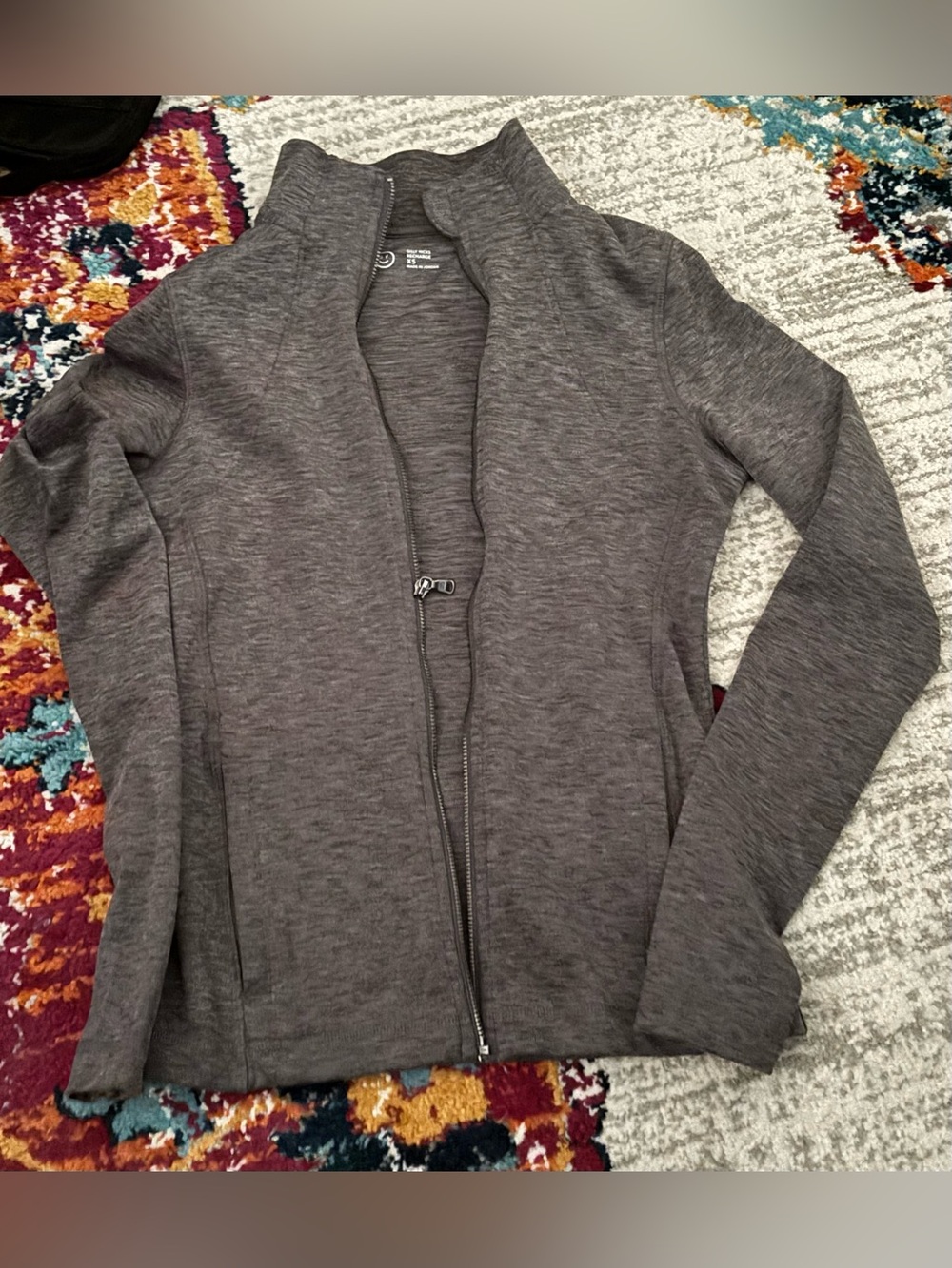 Gilly Hicks Gray Zip-Front Women’s Sweater
